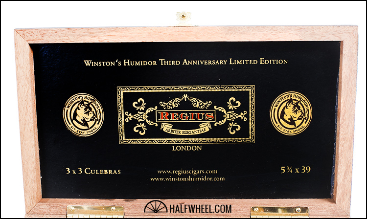 REGIUS WINSTON’S HUMIDOR THIRD ANNIVERSARY CULEBRA ROSADO 雪茄