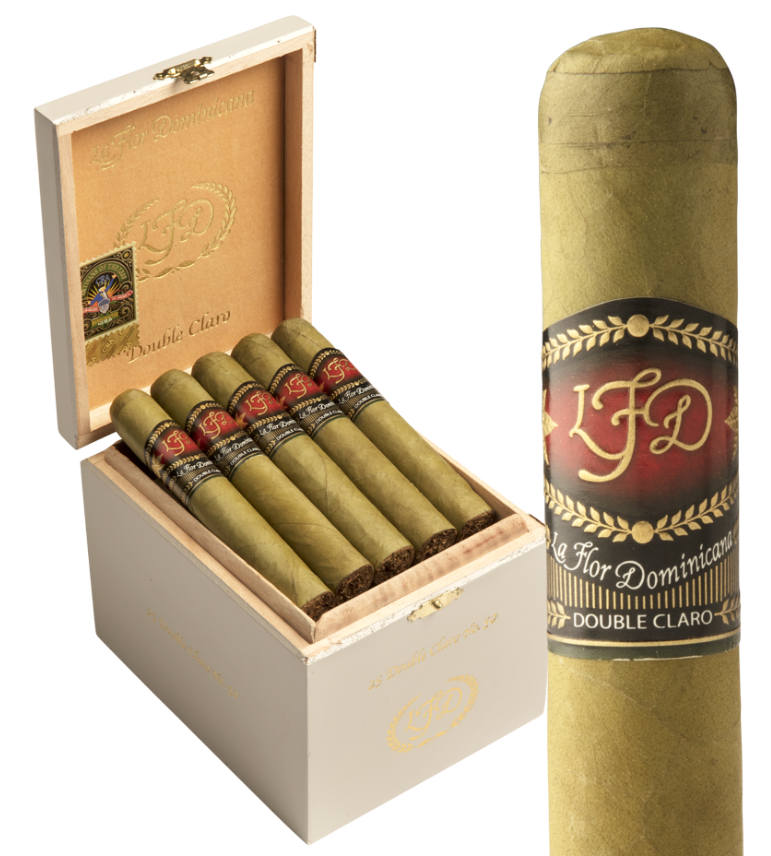 La Flor Dominicana Double Claro  Double Claro｜多米尼加之花 浅绿茄衣系列（双克拉罗）原木礼盒